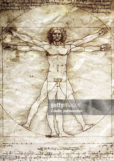 Nathan Fillion naked, mostly, as the Vitruvian Man